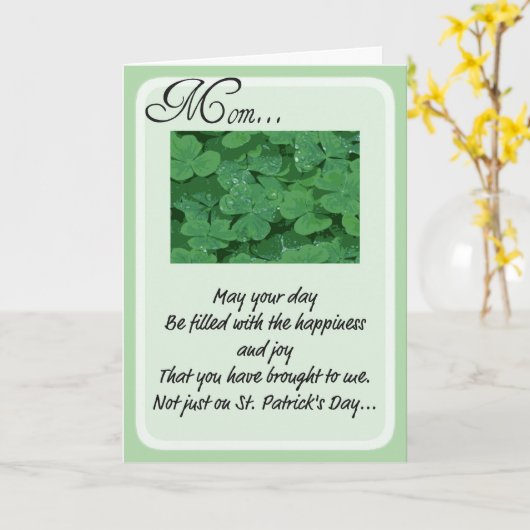 St. Patrick de Kaarten van de Dag voor Mamma (Gele Bloem)