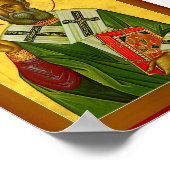 St. Patrick Enlightener van Ierland Poster (Hoek)