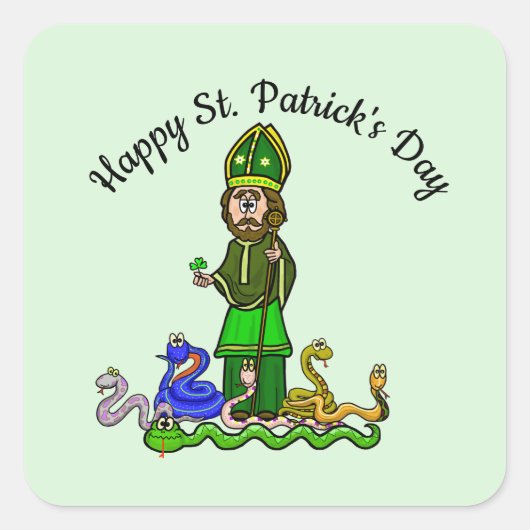 St Patrick Et Ses Stickers Snakes (Devant)