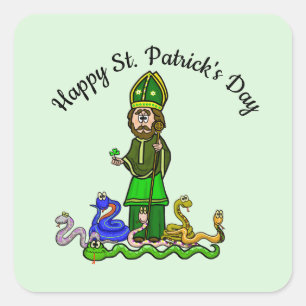 St Patrick Et Ses Stickers Snakes