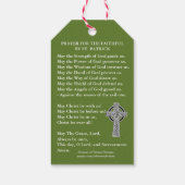 St. Patrick Gebed voor de gelovigen Cadeaulabel (Achterkant)