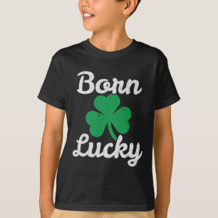 St. Patrick Geboren Gelukkig Ierse Afstammeling Le T-shirt