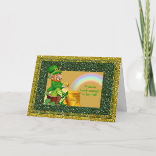 St. Patrick Gelukkige de Kabouter van de Dag Kaart