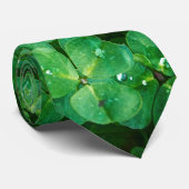 St Patrick geluksklavers Stropdas (Opgerold)