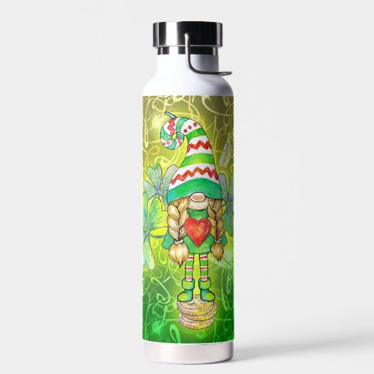 St Patrick Girl Gnome Bouteille d'eau (Gauche)