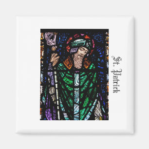 St. Patrick Glas in lood Magneet