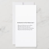 St. Patrick Glas in lood Panel Flat Wenskaart (Achterkant)