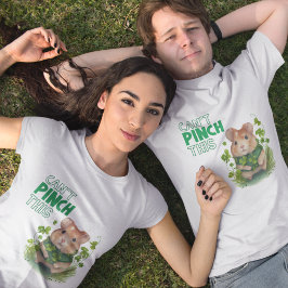 St Patrick Hamster Fun kan deze typografie niet pi T-shirt