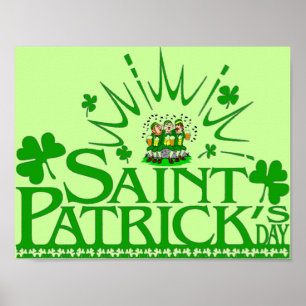 St. Patrick het Zingende Poster van Kabouters