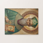 St Patrick Icon Puzzel - Katholiek Orthodoxe Jigsa (Horizontaal)