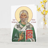 St. Patrick Icon Wenskaart Kaart (Gele Bloem)