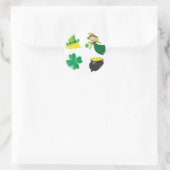 St. Patrick iconen Ronde Sticker (Tas)