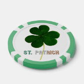 St. Patrick Ierse Shamrock Clover Ierland Poker Poker Chips (Enkel)