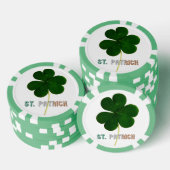 St. Patrick Ierse Shamrock Clover Ierland Poker Poker Chips (Opstapeling)