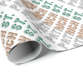 St. Patrick Ireland St. Paddy Typografie Cadeaupapier (Rol Hoek)