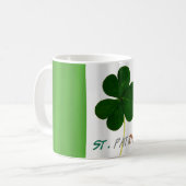 St. Patrick Irish Flag Shamrock Clover Mok Ierland (Voorkant links)