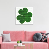 St. Patrick Irish Poem The Deer's Cry Shamrock Canvas Afdruk (Insitu (Woonkamer))