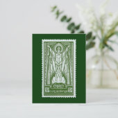St. Patrick Irish Postage Stamp (Staand voorkant)
