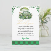 St PAtrick jour Shamrock Anniversaire Carte de rem (Debout devant)