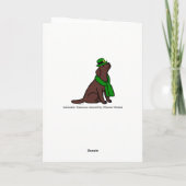 St. Patrick Kaart van Labrador van de Chocolade (Achterkant)