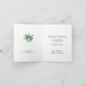 St. Patrick katholieke Ierse sympathie begrafenis Bedankkaart (Binnen)