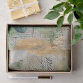 St. Patrick Koffie Shamrock Vibe Collage Harmony Tissuepapier (Geschenk)