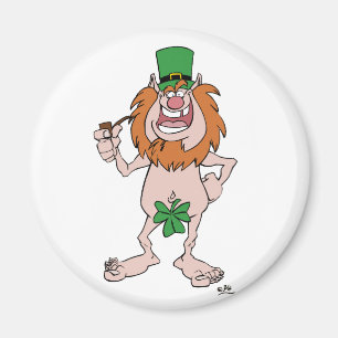 St Patrick Leprechaun (en Shamrock) Fridge magnet Magneet