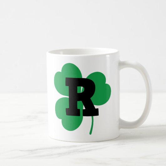 St Patrick Letter R Alphabet Koffiemok (Rechts)