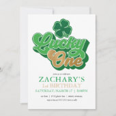 St. Patrick' Lucky One First Birthday Invitation (Devant)