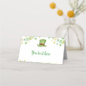 St. Patrick Lucky One Place Card Verjaardagsfeest (Achterkant)