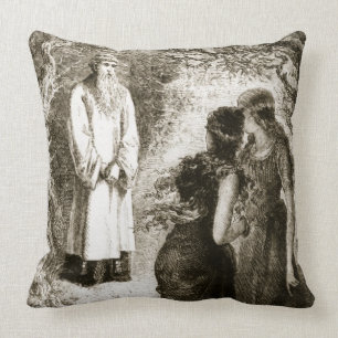 St. Patrick met maagden in het bos van Fochlut, Kussen