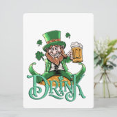ST PATRICK ONTWERP  FEESTDAGENKAART (Staand voorkant)