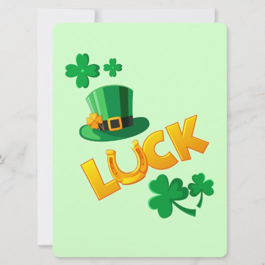 ST PATRICK ONTWERP  FEESTDAGENKAART (Voorkant)