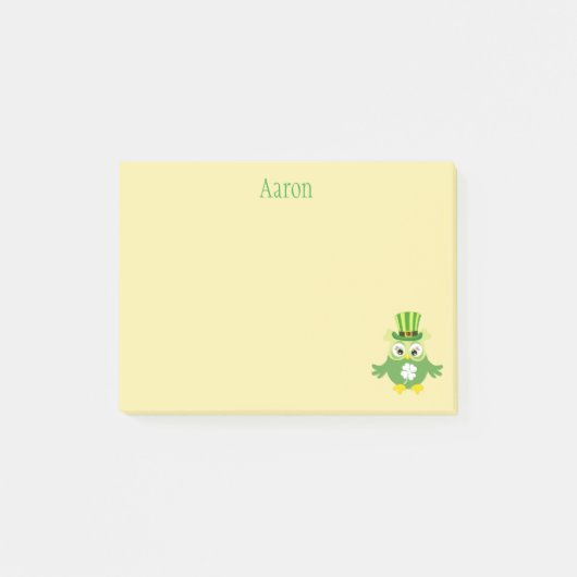 St. Patrick Owl Sandy kleur Post-it® Notes (Voorkant)