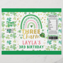 St Patrick Pink Three is een Charm Chip Bag Wrappe
