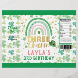 St Patrick Pink Three is een Charm Chip Bag Wrappe Flyer