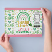 St Patrick Pink Three is een Charm Chip Bag Wrappe Flyer (Hand)
