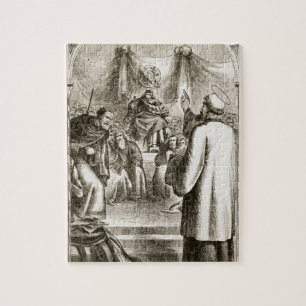 St. Patrick preaching bij Tara, van 'The Trias Thu Legpuzzel