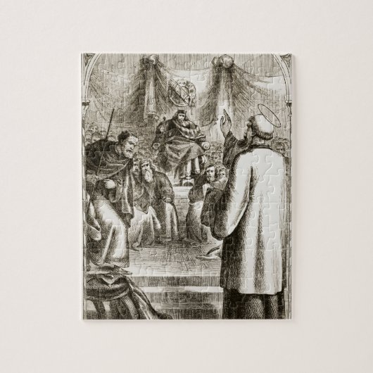 St. Patrick preaching bij Tara, van 'The Trias Thu Legpuzzel (Verticaal)