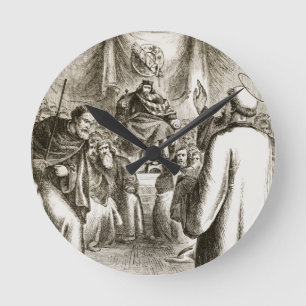 St. Patrick preaching bij Tara, van 'The Trias Thu Ronde Klok