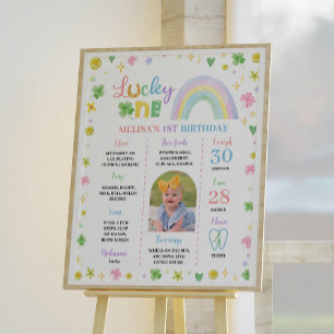 St Patrick Rainbow Lucky One Milestone Poster