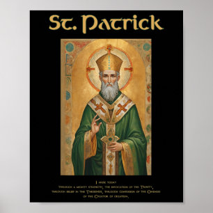 St Patrick Rooms Katholiek Gebed Poster