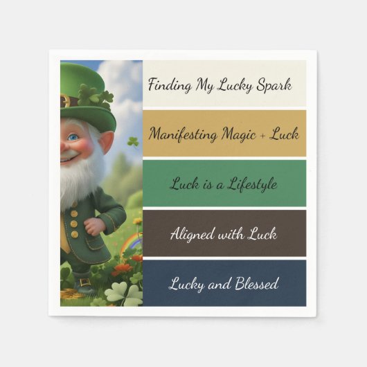 St. Patrick’s Affirmation Napkins Servet (Voorkant)
