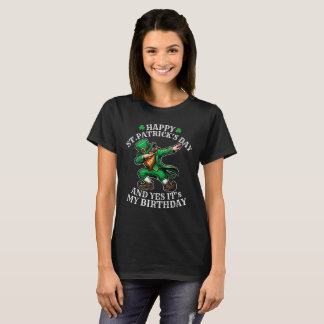 St. Patrick’s Day Birthday Dabbing Leprechaun T-shirt