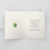 St. Patrick’s Day Boots Luck Funny Greeting Card Kaart (Binnen)