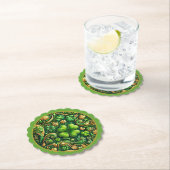 St. Patrick’s Day Clover Design Kartonnen Onderzetters (Insitu)