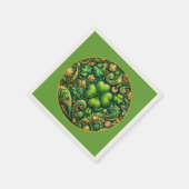 St. Patrick’s Day Clover Design Servet (Hoek)
