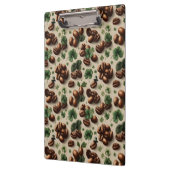 St. Patrick’s Day Coffee & Shamrock Pattern Klembord (Links)