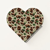 St. Patrick’s Day Coffee & Shamrock Pattern Notitieboek (Achterkant)