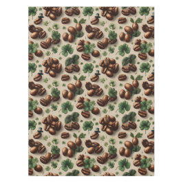 St. Patrick’s Day Coffee & Shamrock Pattern Tafelkleed